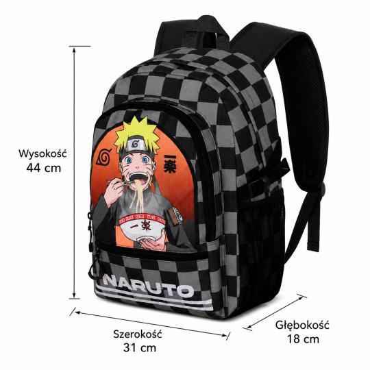 Two-Compartment School Backpack Naruto Ichiraku Black 44x31x18 cm, photo 5
