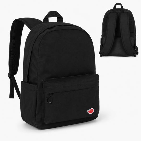 Two-Compartment School Backpack Space Invaders Black