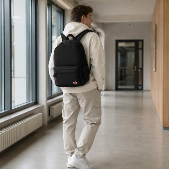 Two-Compartment School Backpack Space Invaders Black, photo 8