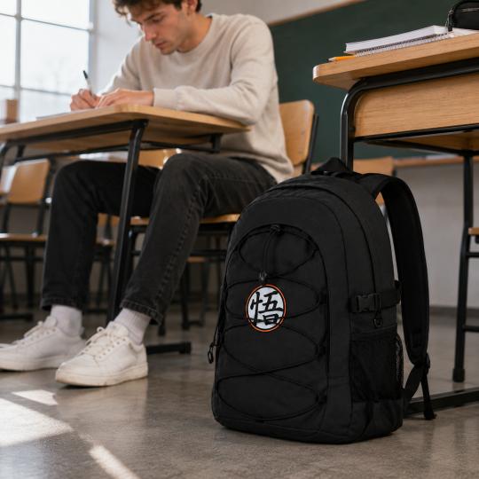 Two-Compartment School Backpack Dragon Ball Fight Pro Orange 18x31x44 cm, photo 6