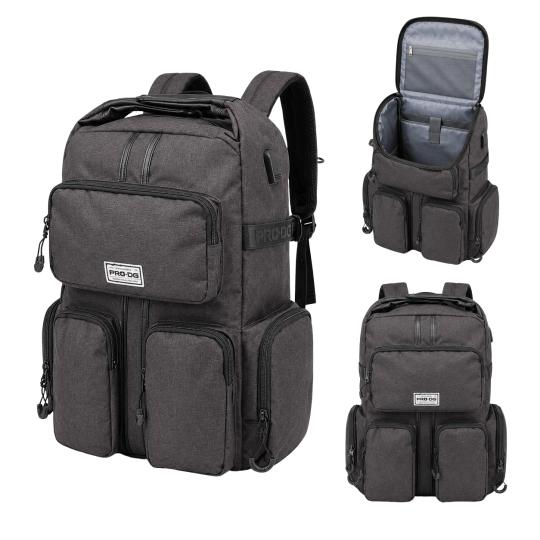 Premium Two-Compartment Urban School Backpack Army Black 35x44x17 cm