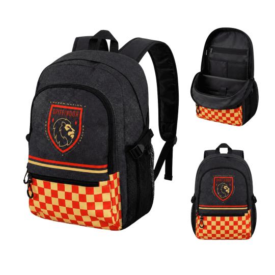 Harry Potter Gryffindor Black Two-Compartment School Backpack 31x44x18cm