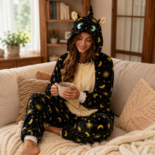 Piżama Onesie Kigurumi Kostium Pegaz Słońce i Księżyc, zdjęcie 6