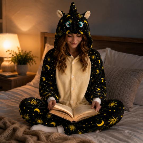 Piżama Onesie Kigurumi Kostium Pegaz Słońce i Księżyc, zdjęcie 8