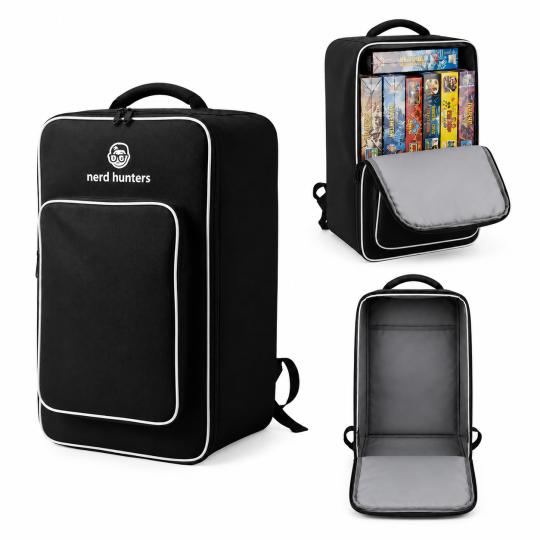 Black Nerd Hunters Board Game Backpack