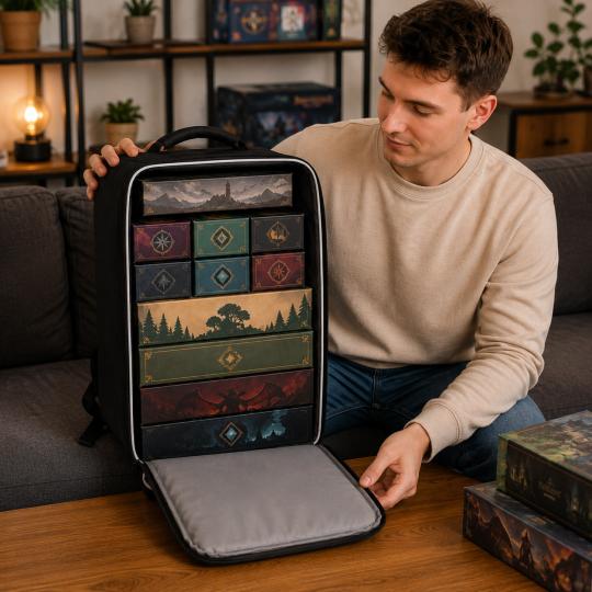 Black Nerd Hunters Board Game Backpack, photo 6