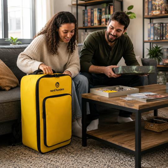 Yellow Board Game Backpack from Nerd Hunters, photo 4
