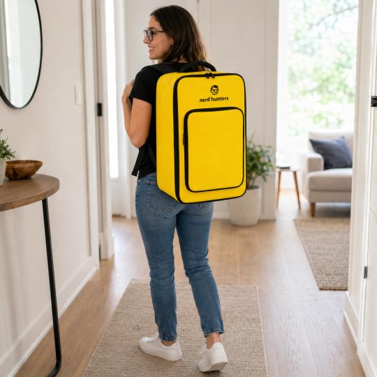 Yellow Board Game Backpack from Nerd Hunters, photo 3