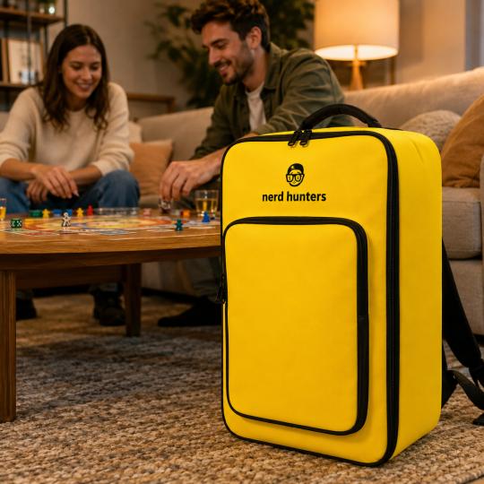 Yellow Board Game Backpack from Nerd Hunters, photo 2