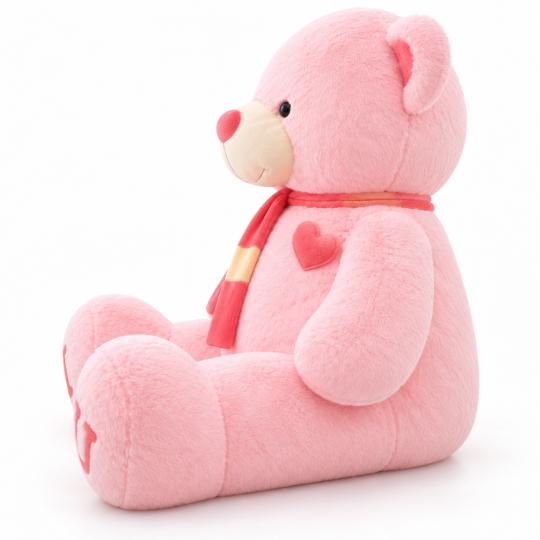 Large Plush Mascot Pillow Toy Pink Bear 120 cm, photo 4