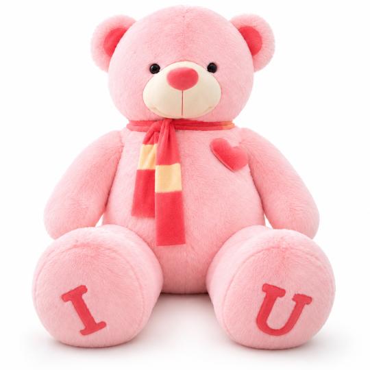 Large Plush Mascot Pillow Toy Pink Bear 120 cm, photo 7