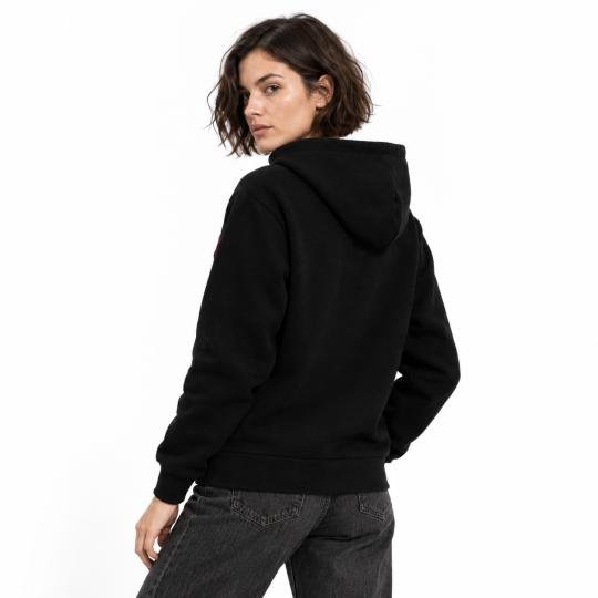 Czarna Bluza Oversized z Modnym Motywem Okularów, Stylowa i Wygodna, zdjęcie 4