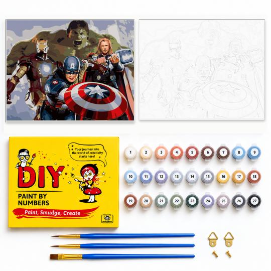 PAINT BY NUMBERS WITH FRAME Paintings - Marvel 50x40 cm, photo 2