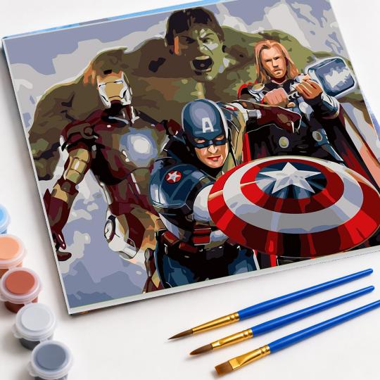 PAINT BY NUMBERS WITH FRAME Paintings - Marvel 50x40 cm, photo 4