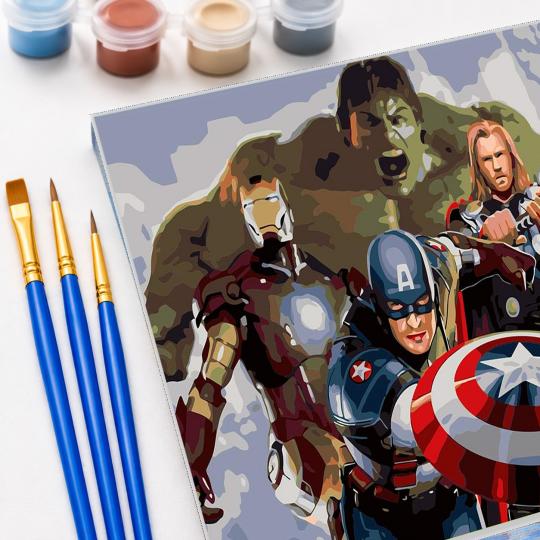 PAINT BY NUMBERS WITH FRAME Paintings - Marvel 50x40 cm, photo 5