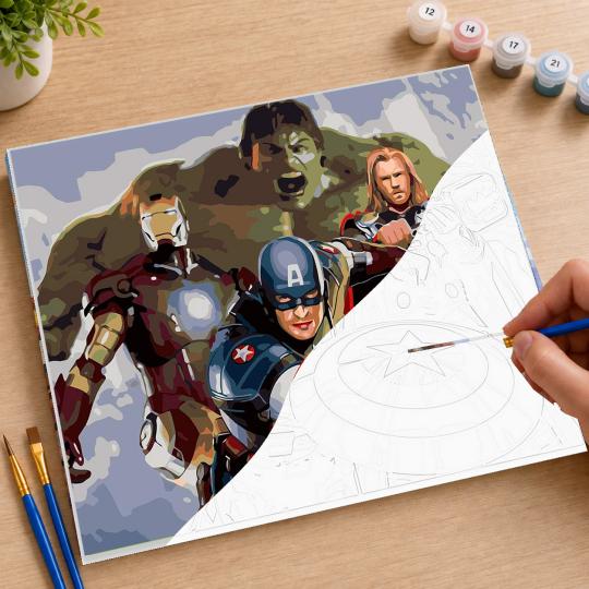 PAINT BY NUMBERS WITH FRAME Paintings - Marvel 50x40 cm, photo 7
