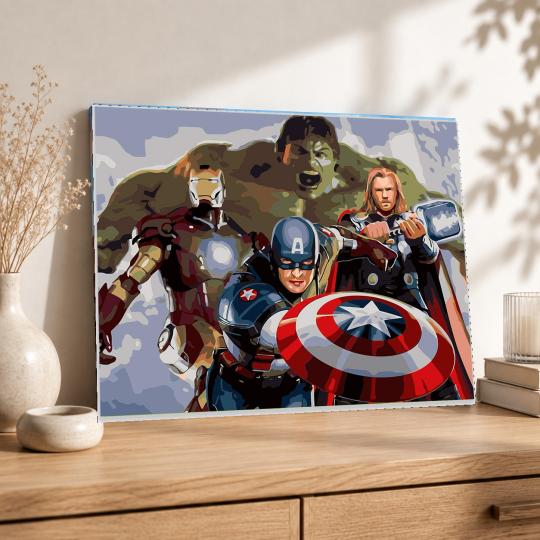 PAINT BY NUMBERS WITH FRAME Paintings - Marvel 50x40 cm, photo 8