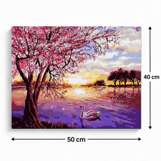 PAINT BY NUMBERS WITH FRAME Paintings - Landscape 50x40 cm, photo 3