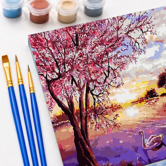PAINT BY NUMBERS WITH FRAME Paintings - Landscape 50x40 cm, photo 5