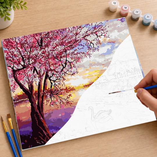 PAINT BY NUMBERS WITH FRAME Paintings - Landscape 50x40 cm, photo 7