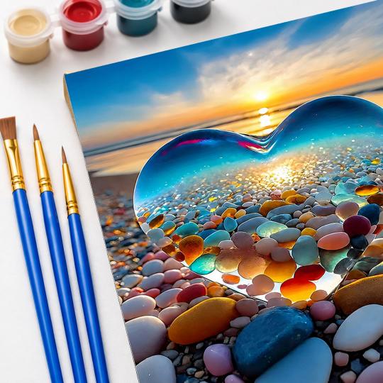PAINT BY NUMBERS WITH FRAME Paintings - Sunset 40x50 cm, photo 5