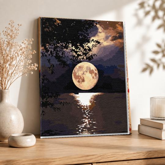 PAINT BY NUMBERS WITH FRAME Paintings - Full Moon 40x50 cm, photo 8