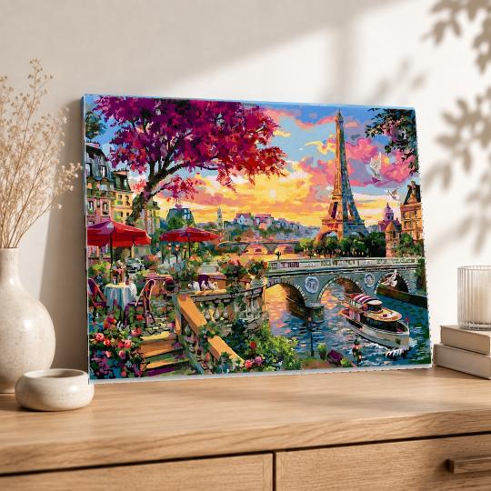 MALOWANIE PO NUMERACH Obrazy do malowania - Francja Wspaniały Paryż 50x40cm, zdjęcie 8