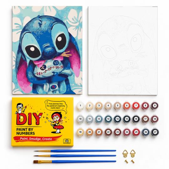 PAINT BY NUMBERS WITH FRAME Paintings - Disney Stitch 40x50 cm, photo 2