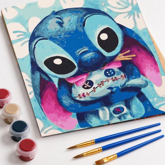 PAINT BY NUMBERS WITH FRAME Paintings - Disney Stitch 40x50 cm, photo 4