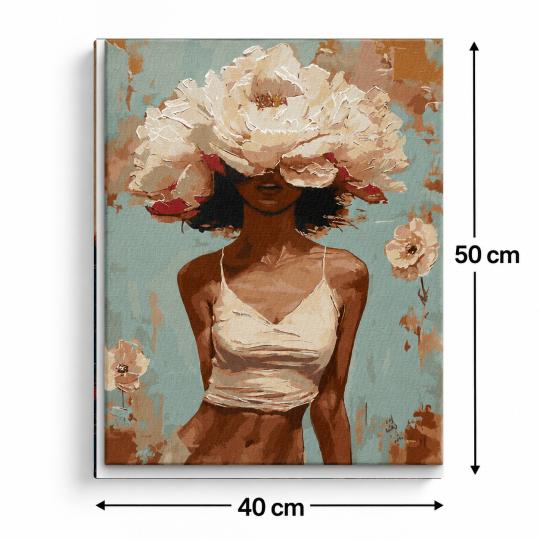 Paint by Numbers with Frame - Blooming Beauty 40x50 cm, photo 3
