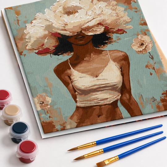 Paint by Numbers with Frame - Blooming Beauty 40x50 cm, photo 4