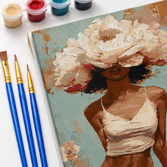 Paint by Numbers with Frame - Blooming Beauty 40x50 cm, photo 5