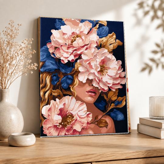 Paint by Numbers with Frame - Floral Charm 40x50 cm, photo 8