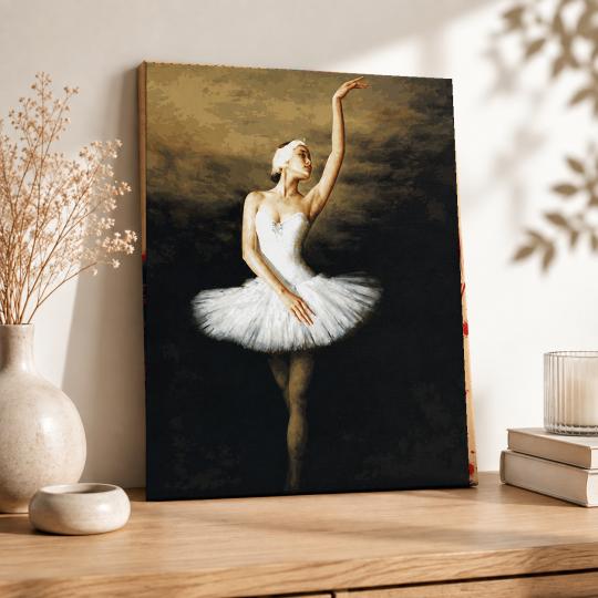 MALOWANIE PO NUMERACH Z RAMĄ Obrazy do malowania - Młoda Baletnica 40x50 cm, zdjęcie 8
