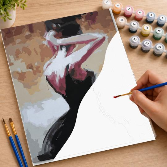 Paint by Numbers with Frame - The Art of Dance 40x50 cm, photo 7