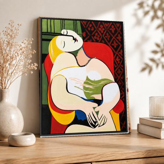 MALOWANIE PO NUMERACH Z RAMĄ Obrazy do malowania - Kobieta Kubizm 40x50 cm, zdjęcie 8