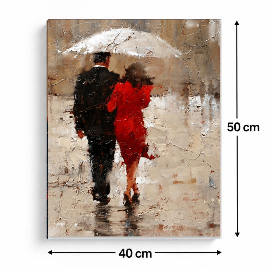 MALOWANIE PO NUMERACH Z RAMĄ Obrazy do malowania - Kroki we dwoje 40x50 cm, zdjęcie 3