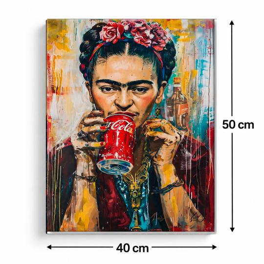Paint by Numbers with Frame - Frida Coca-Cola 40x50 cm, photo 3