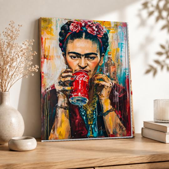 Paint by Numbers with Frame - Frida Coca-Cola 40x50 cm, photo 8