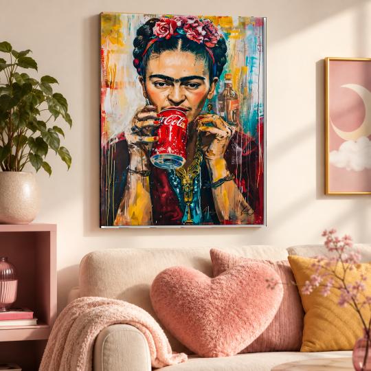 Paint by Numbers with Frame - Frida Coca-Cola 40x50 cm, photo 9
