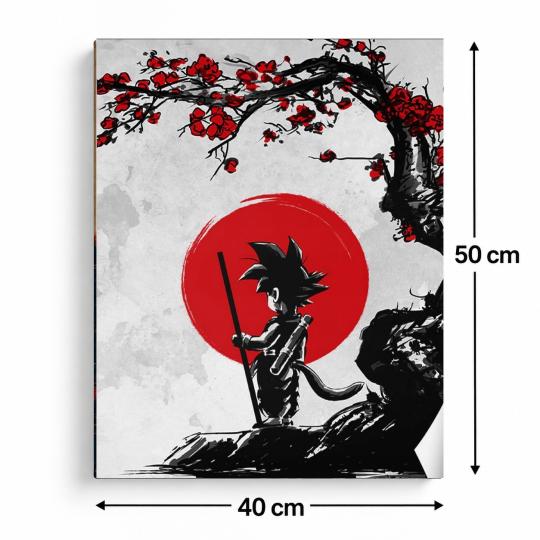 Paint by Numbers - Goku and the Red Moon 40x50 cm, photo 3
