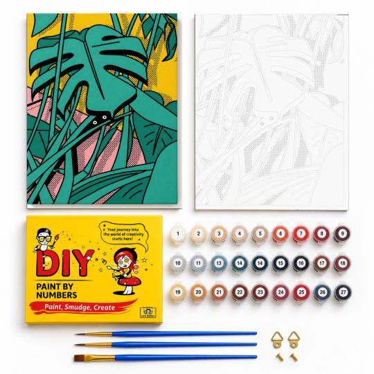 Paint by Numbers with Frame - Little Plants 40x50 cm, photo 2