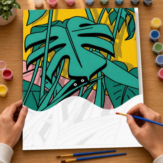 Paint by Numbers with Frame - Little Plants 40x50 cm, photo 6