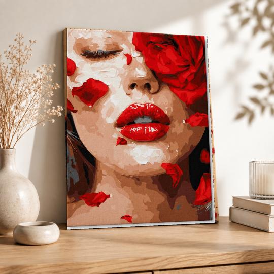 Paint by Numbers with Frame - Rose Petals 40x50 cm, photo 8
