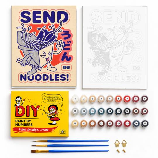 Paint by Numbers with Frame - Send Noodles 40x50 cm, photo 2