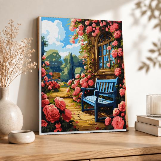 Paint by Numbers with Frame - Flower Garden 40x50 cm, photo 8