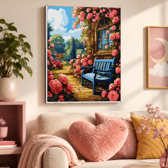 Paint by Numbers with Frame - Flower Garden 40x50 cm, photo 9