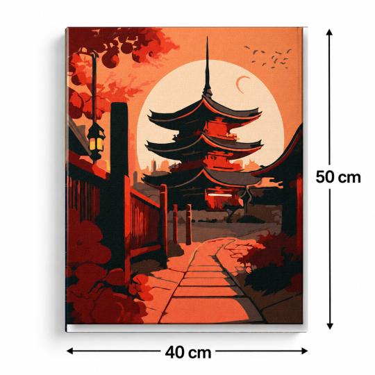 Paint by Numbers with Frame - Asian Landscape 40x50 cm, photo 3