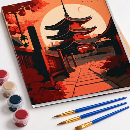 Paint by Numbers with Frame - Asian Landscape 40x50 cm, photo 4