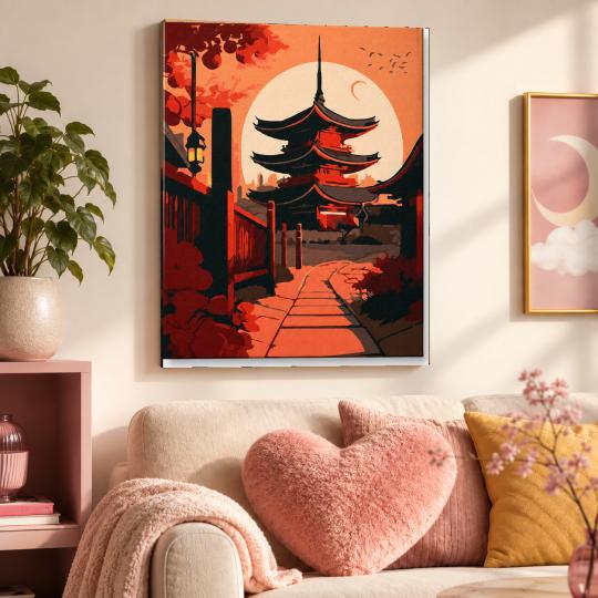 Paint by Numbers with Frame - Asian Landscape 40x50 cm, photo 9